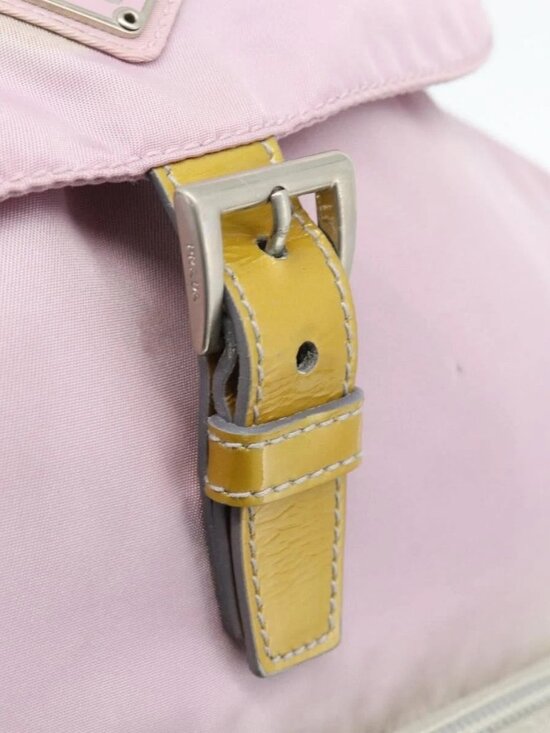 PRADA Backpack Nylon Pink Silver Auth 181159 main image 16